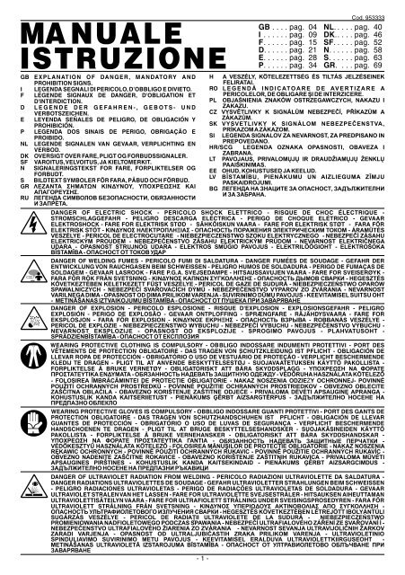 MANUALE ISTRUZIONE - Telwin