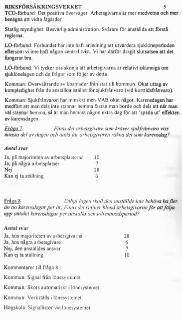 Effekter och resultat av sjuklönereformen karensdagen och sankta ...