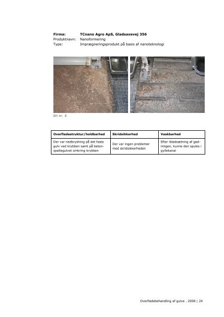 Overflade- behandling af gulve - LandbrugsInfo