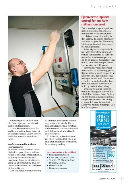 Gasteknik nr. 5, november 2007 [PDF] - Dansk Gas Forening