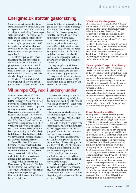 Gasteknik nr. 5, november 2007 [PDF] - Dansk Gas Forening