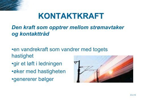 KONTAKTLEDNINGSANLEGG - Jernbaneverket