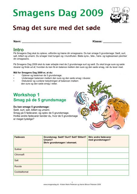 Elevmateriale 2009 - Smagens Dag