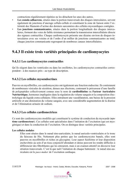 Histologie : les tissus - Faculté de médecine Pierre et Marie Curie ...