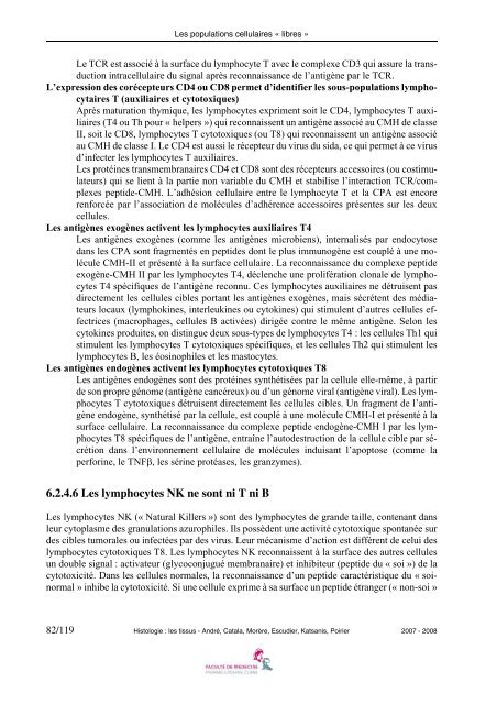 Histologie : les tissus - Faculté de médecine Pierre et Marie Curie ...