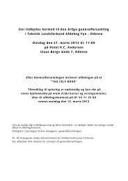 Der indbydes hermed til den årlige generalforsamling i Teknisk ...