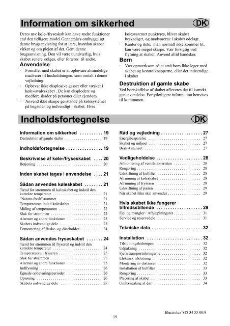 GEBRAUCHSANWEISUNG BRUGSANVISNING ... - Electrolux-ui.com