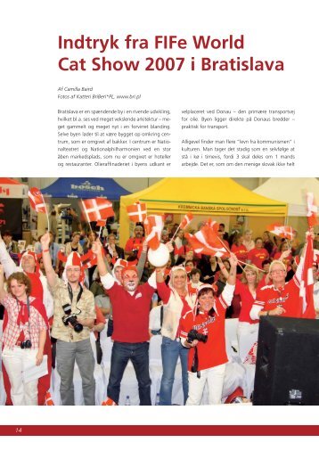 Indtryk fra FIFe World Cat Show 2007 i Bratislava - Felis Danica