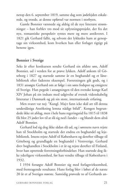 Bonnier Forlagene i Danmark - en forlagskrønike". 325 sider ...