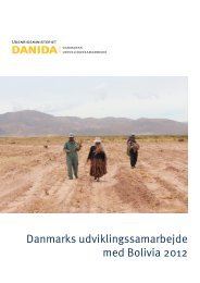 Årsrapport 2012 - Danmark i Bolivia - Udenrigsministeriet