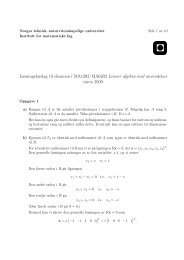 løsningen - Institutt for matematiske fag