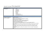 Matematikk i barnehagen ”Tal, rom og form”