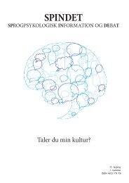 Taler du min kultur? - Spindet