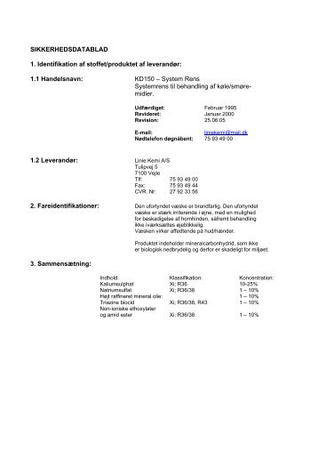 KD150 – System Rens Systemrens til - liniekemi.dk