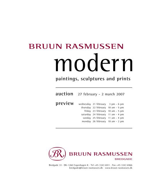 modern - Bruun Rasmussen