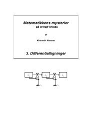 Matematikkens mysterier 3. Differentialligninger - KennethHansen.net