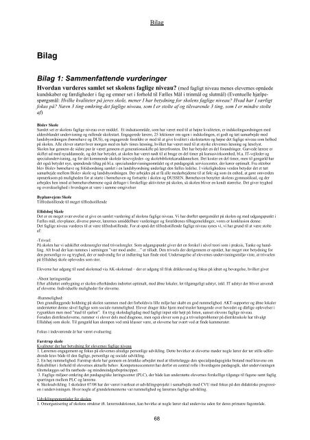 Kvalitetsrapport 2008 - Aalborg Kommunale Skolevæsen