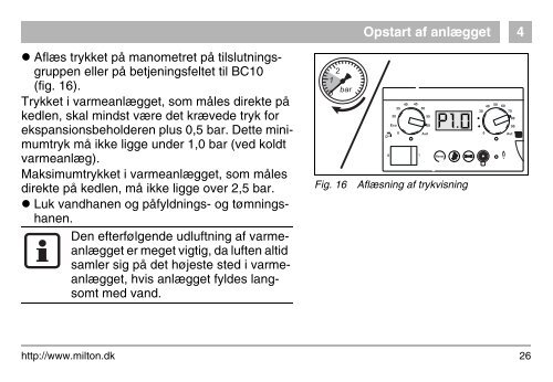 User Manual Milton TopLine 80/100 - DK