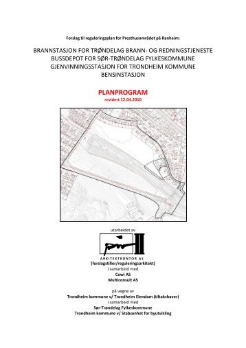 Planprogram Presthusområdet Ranheim - Sør-Trøndelag ...