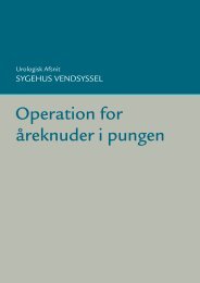 Operation for åreknuder i pungen - Sygehus Vendsyssel