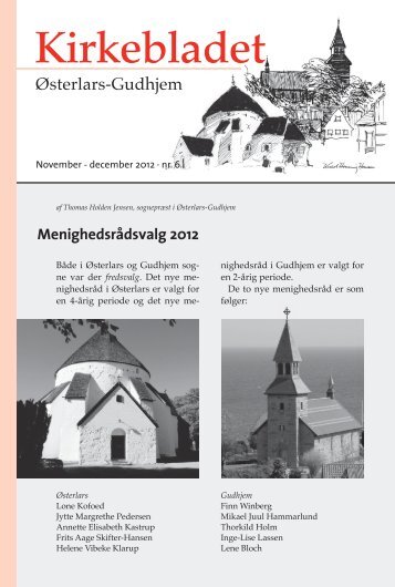 Kirkebladet for November-December 2012 - Østerlars Kirke
