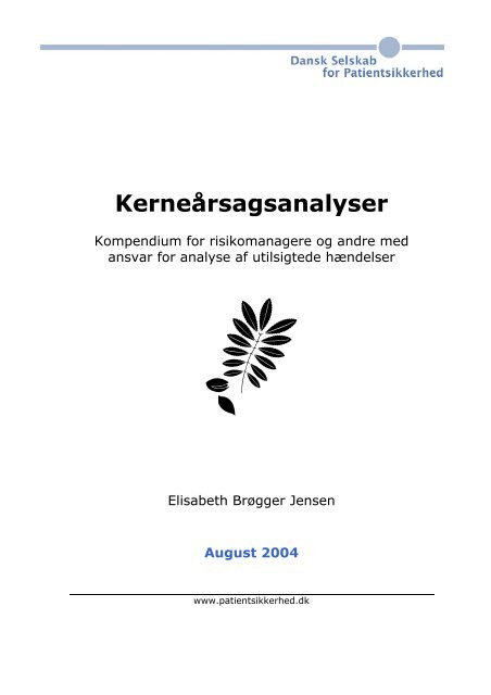 Kerneårsagsanalyser - Sikker Patient