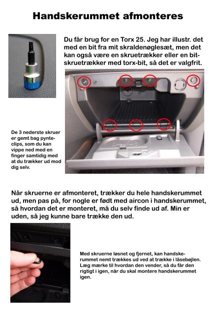 HOW-TO Installation af AUX-in i Ford Focus 2005-