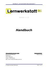 Handbuch Lernwerkstatt Sek I 1