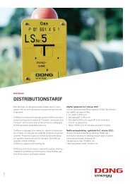 Hent prisblad med distributionstariffer (pdf) - DONG Energy distribution