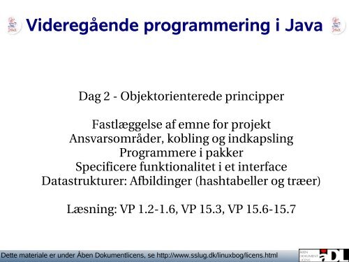 Videregående programmering i Java - Objektorienteret ...