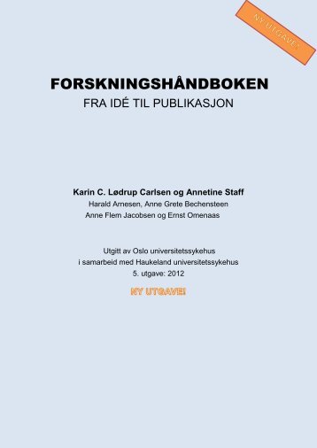 Forskningshåndboka 5. utg.pdf - Helse Vest