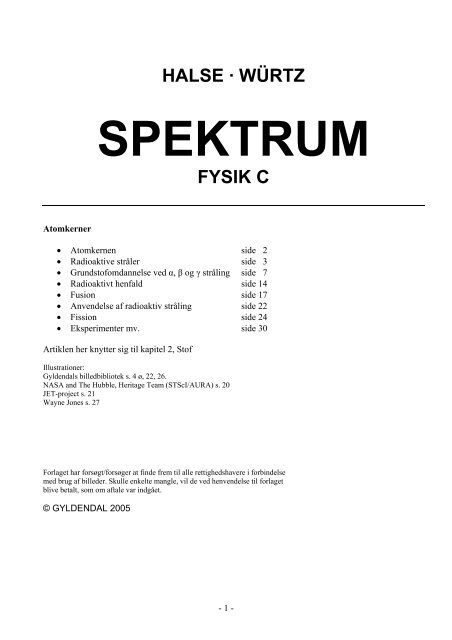 SPEKTRUM - Fysik-c - Gyldendal