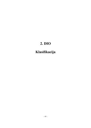 2. DIO Klasifikacija