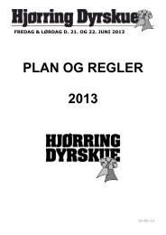 Se Plan og Regler her. - Hjørring Dyrskue