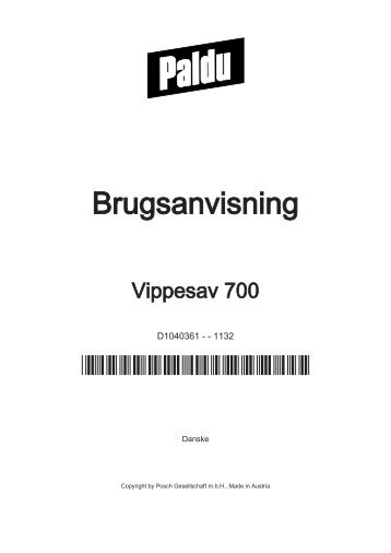 Vippesav 700 - Posch