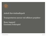 Anholt Havvindmøllepark Transportørens ansvar ved offshore ...