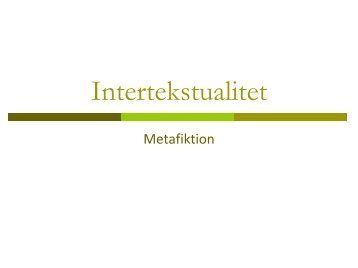 Intertekstualitet - Mono.net