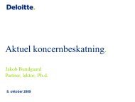 Aktuel koncernbeskatning (Danish), dated 8 October ... - Corit Advisory