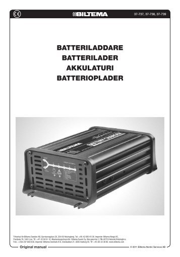 batteriladdare batterilader akkulaturi batterioplader - Biltema