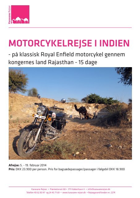 MOTORCYKELREJSE I INDIEN - MC Touring Club