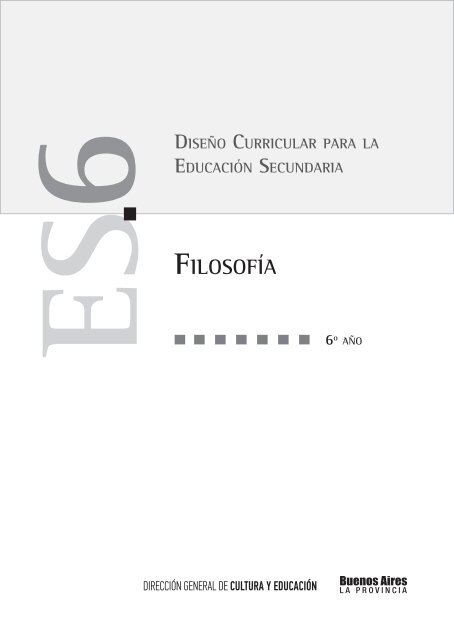 Filosofía - Dirección General de Cultura y Educación