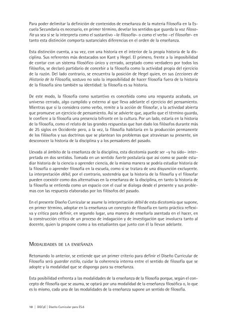 Filosofía - Dirección General de Cultura y Educación