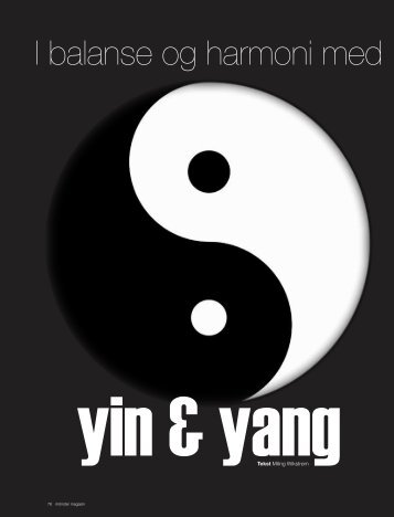 I balanse og harmoni med - Yin Yang Coaching