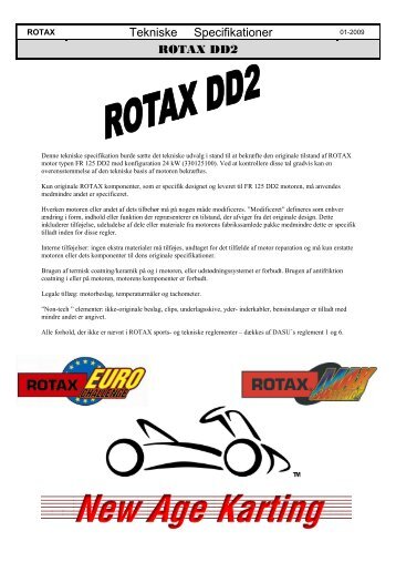 Tekniske Specifikationer ROTAX DD2