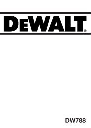kontursav med variabel hastighed dw788 - Service - Dewalt.no