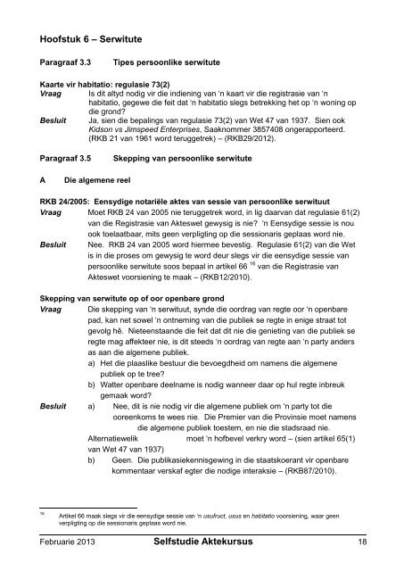 Registratreurskonferensiebesluite - Aktepraktyk.co.za