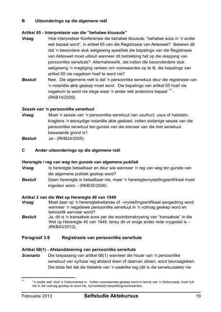 Registratreurskonferensiebesluite - Aktepraktyk.co.za