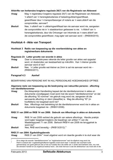 Registratreurskonferensiebesluite - Aktepraktyk.co.za