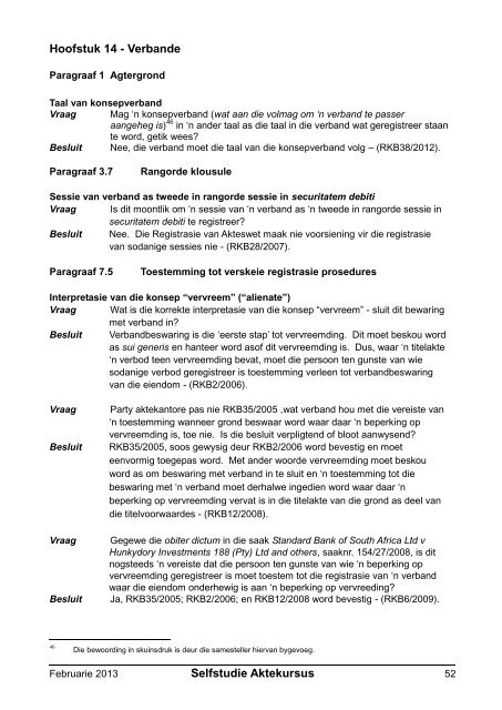 Registratreurskonferensiebesluite - Aktepraktyk.co.za