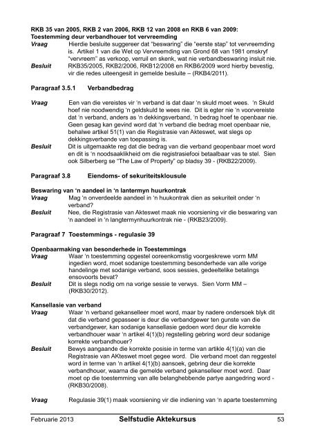 Registratreurskonferensiebesluite - Aktepraktyk.co.za